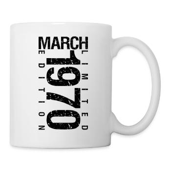 Birthday March 1970 March born in March - Mug - white - Right