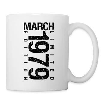 Birthday March 1979 March born in March - Mug - white - Right