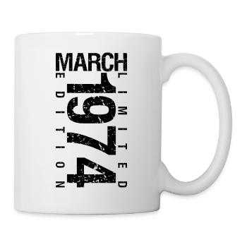 Anniversaire Mars 1974 Mars né en Mars - Mug blanc - blanc - Droite