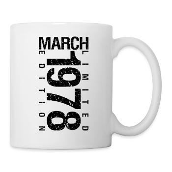 Birthday March 1978 March born in March - Mug - white - Right