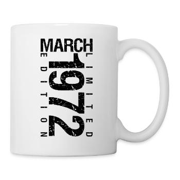 Anniversaire Mars 1972 Mars né en Mars - Mug blanc - blanc - Droite
