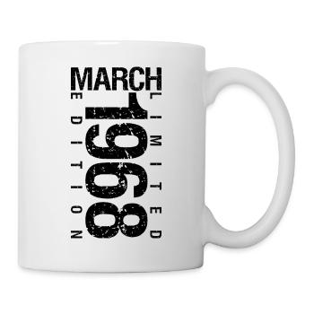Birthday March 1968 March born in March - Mug - white - Right