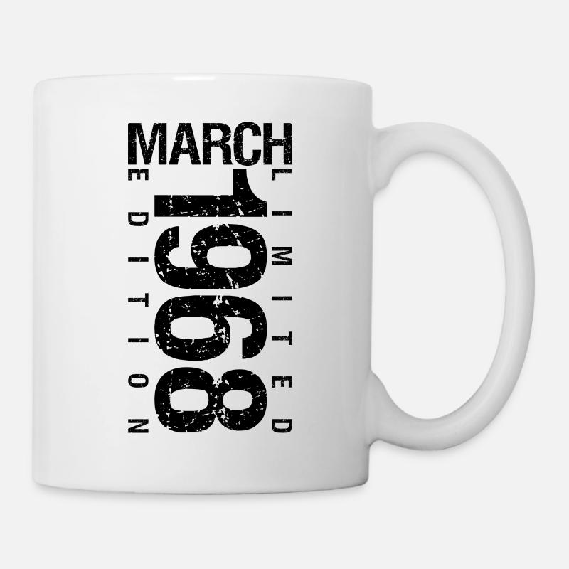 Anniversaire Mars 1968 Mars né en Mars - Mug blanc - blanc