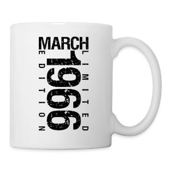 Birthday March 1966 March born in March - Mug - white - Right