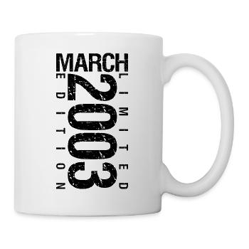 Birthday March 2023 March born in March - Mug - white - Right