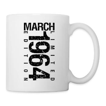 Birthday March 1964 March born in March - Mug - white - Right