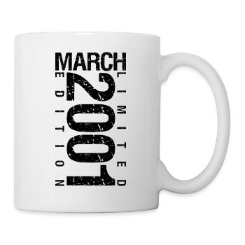 Birthday March 2001 March born in March - Mug - white - Right