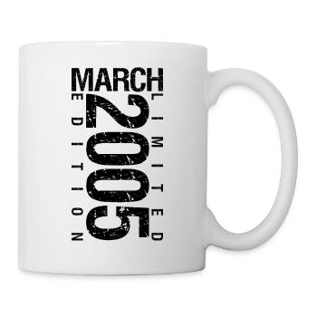 Anniversaire Mars 2005 Mars né en Mars - Mug blanc - blanc - Droite