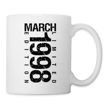 Anniversaire Mars 1998 Mars né en Mars - Mug blanc - blanc - Droite