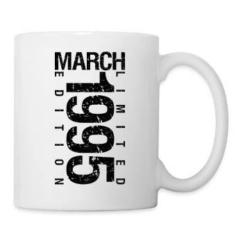 Birthday March 1995 March born in March - Mug - white - Right