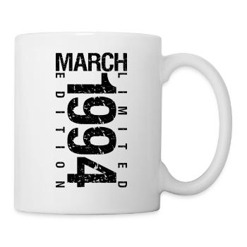Birthday March 1994 March born in March - Mug - white - Right