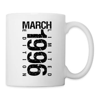 Birthday March 1996 March born in March - Mug - white - Right