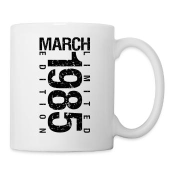 Birthday March 1985 March born in March - Mug - white - Right