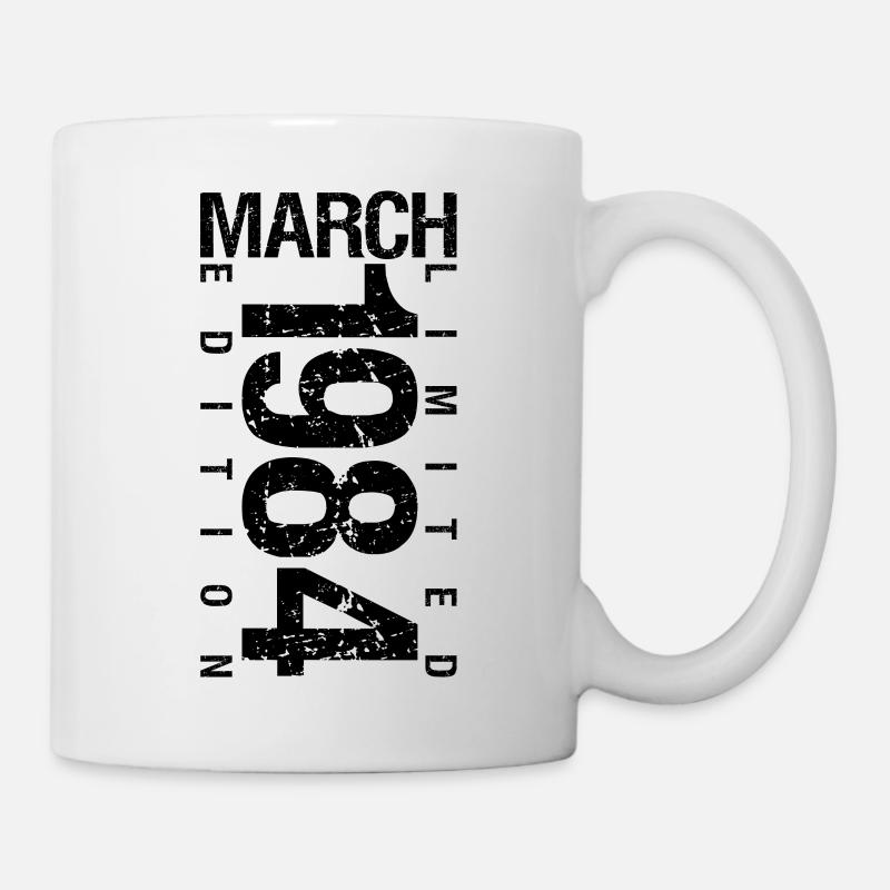 Anniversaire Mars 1984 Mars né en Mars - Mug blanc - blanc