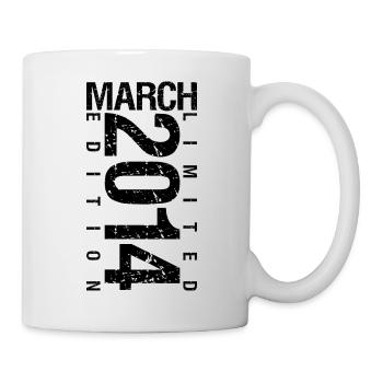 Birthday March 2014 March born in March - Mug - white - Right