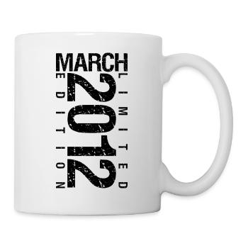 Anniversaire Mars 2012 Mars né en Mars - Mug blanc - blanc - Droite