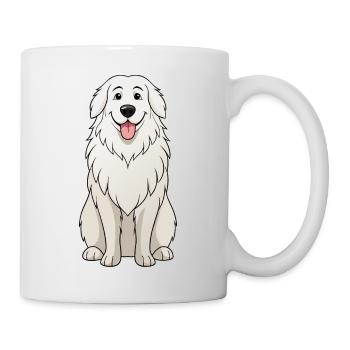 Serene Great Pyrenees Digital Art - Mug - white - Right
