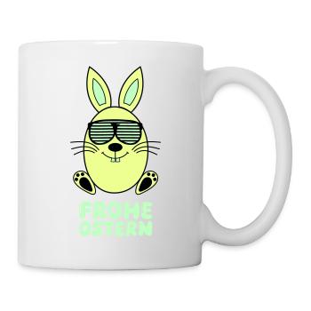 Joyeux lapin de Pâques - Mug blanc - blanc - Droite