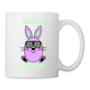 Joyeux lapin de Pâques - Mug blanc - blanc - Droite