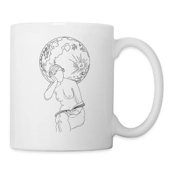 Lire - Mug blanc - blanc - Droite