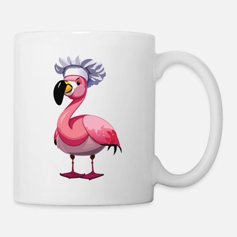 flamingo koch - Tasse - Weiß