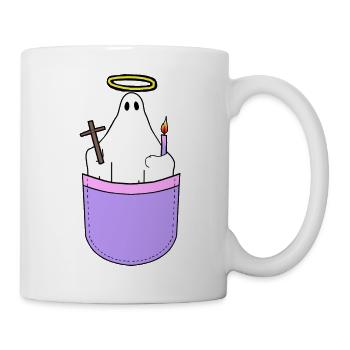 Holy Spirit Religious Halo Tote Bag - Mug - white - Right