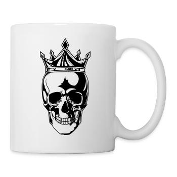 Roi du crâne - Mug blanc - blanc - Droite