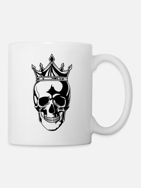 skull king - Tasse - Weiß