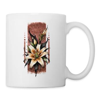 Zauberhafte Orchideen: Florales Design - Tasse - Weiß - Rechts