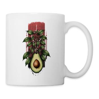 Avocado Sprout: Tree Emerging from an Avocado - Mug - white - Right
