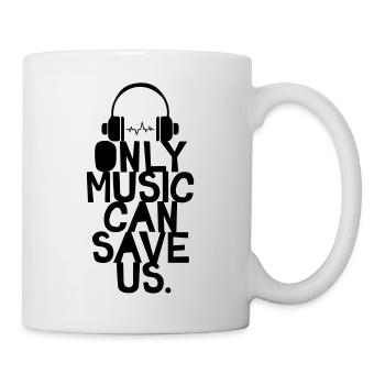 Seulement de la musique - Mug blanc - blanc - Droite