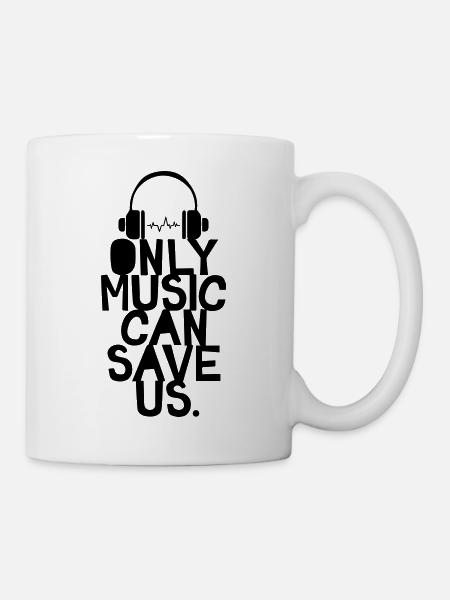 Only Music - Tasse - Weiß