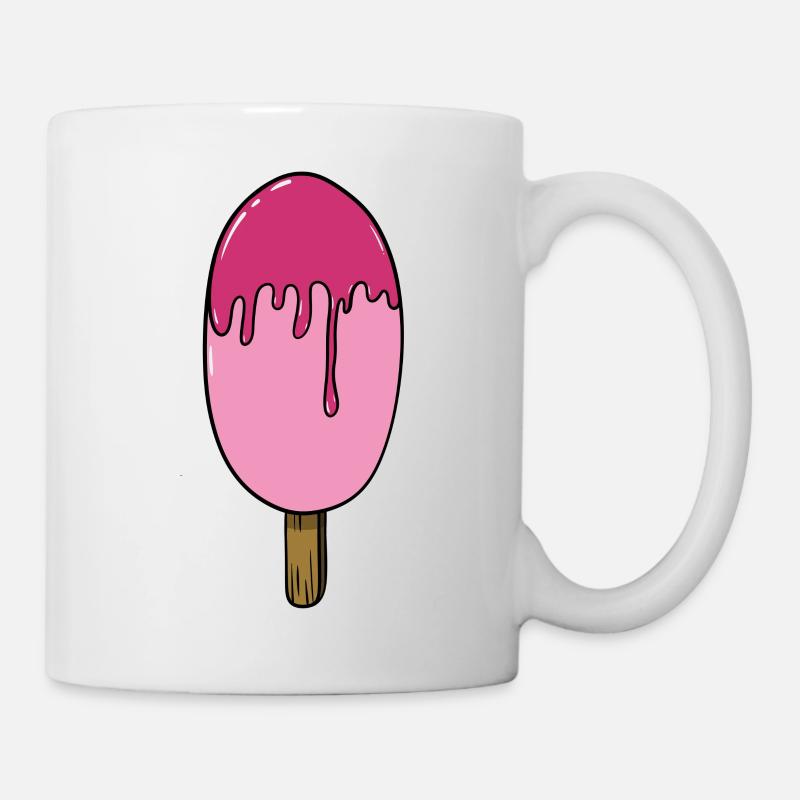 Ice cream | Pink Ice Cream | Popsicles | Ice Cream - Mug - white