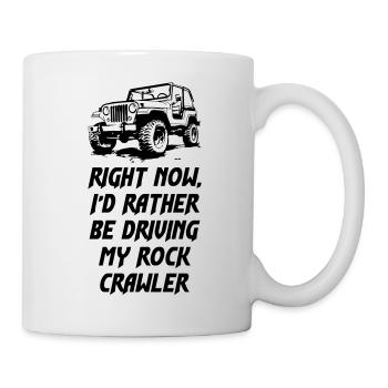 En ce moment, je conduis mon Rock Crawler - Mug blanc - blanc - Droite