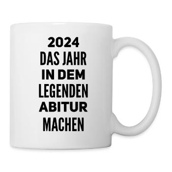 Abi - Legende 2024 - Tasse - Weiß - Rechts