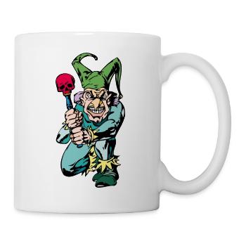 Böser clown - Tasse - Weiß - Rechts