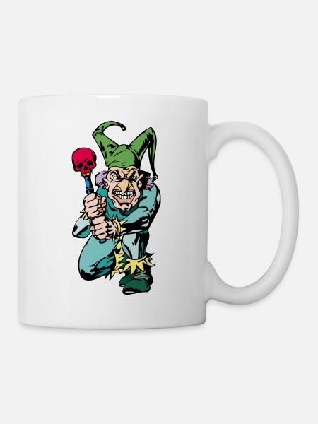 Böser clown - Tasse - Weiß
