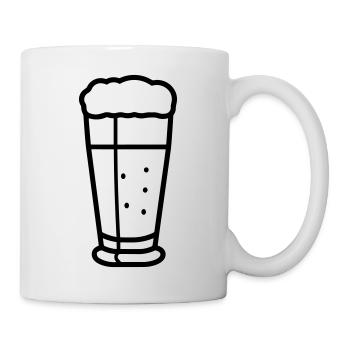 Bière - Mug blanc - blanc - Droite