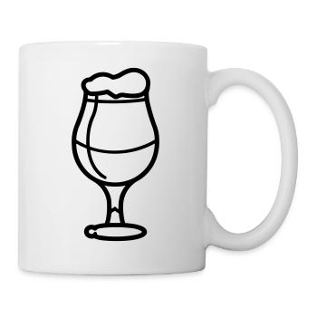 Bière - Mug blanc - blanc - Droite