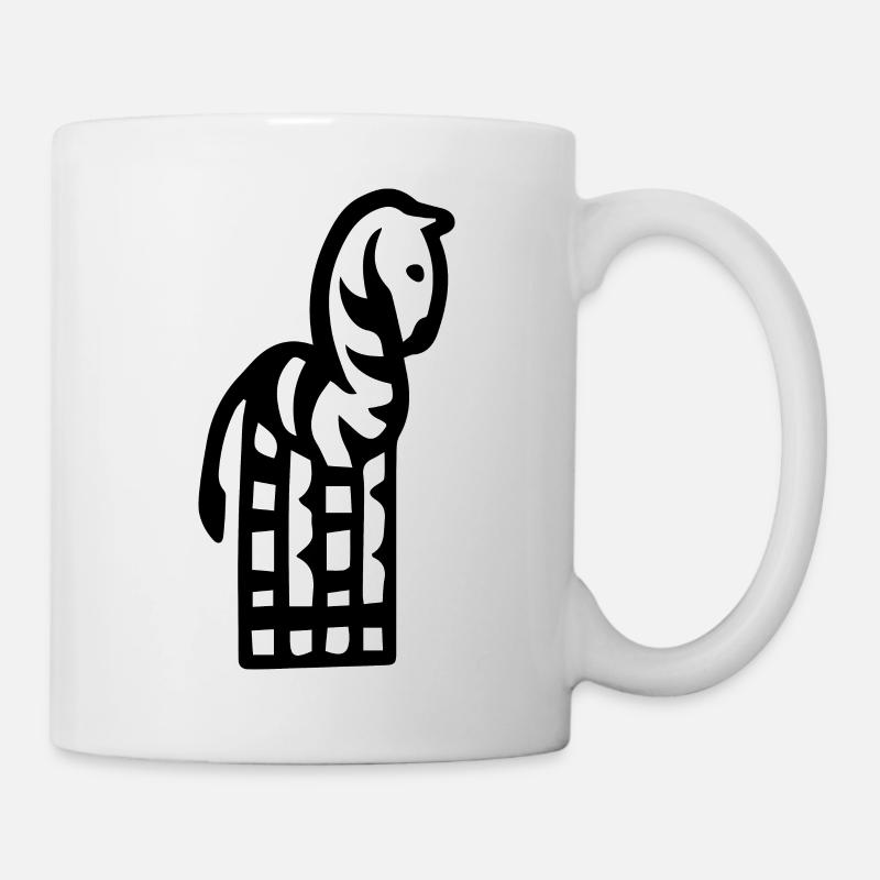 Jolie illustration de zèbre ! - Mug blanc - blanc