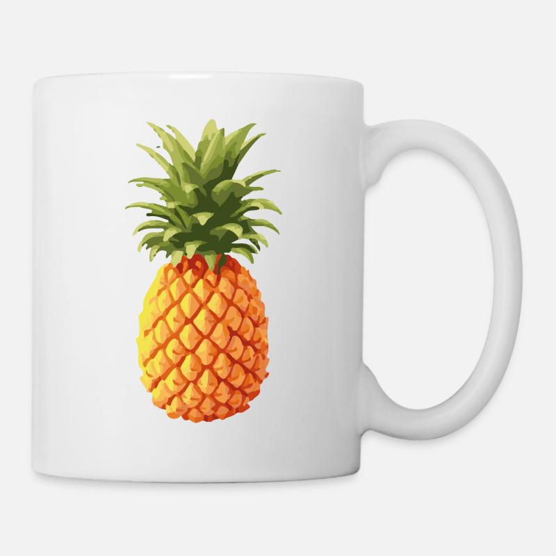 Ananas coloré - Mug blanc - blanc