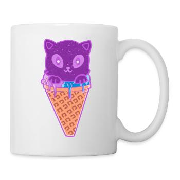 Crème glacée pour chat Crème glacée - Mug blanc - blanc - Droite