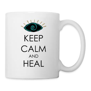 Restez calme et guérissez - Mug blanc - blanc - Droite