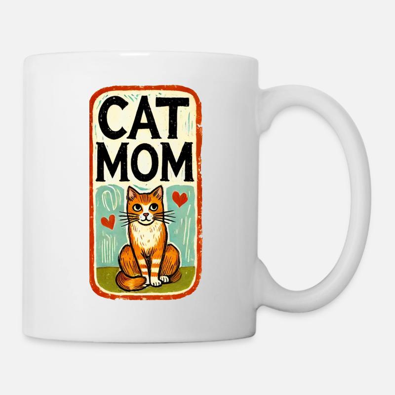 Ginger Cat Mom - Mug - white