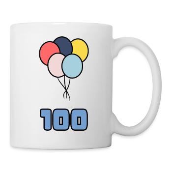 100. 100 ANS. 100e ANNIVERSAIRE. ANNIVERSAIRE 100 - Mug blanc - blanc - Droite