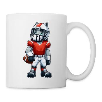 Cute American Football Player Horse - Tasse - Weiß - Rechts
