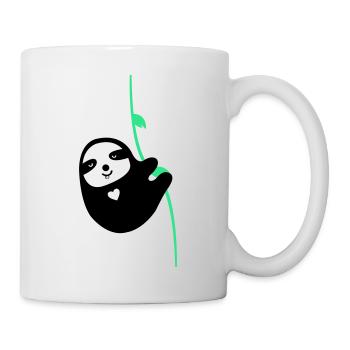 Paresseux amoureux - Mug blanc - blanc - Droite