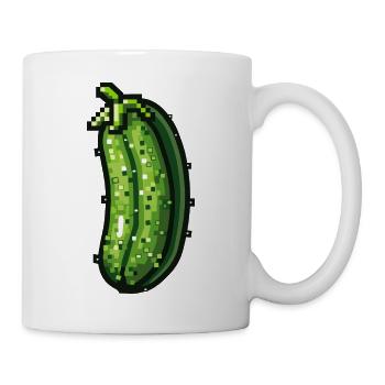 Cucumber Pixel Icon - Mug - white - Right