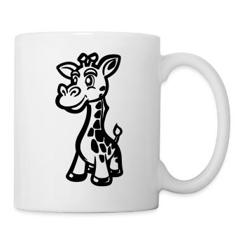 giraffe tier - Tasse - Weiß - Rechts