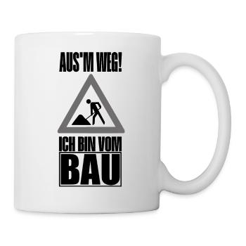 Artisans sur les chantiers - Mug blanc - blanc - Droite
